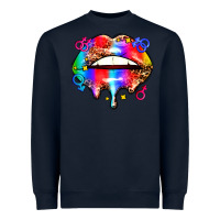 Navy pride lips Heavyweight Sweatshirt - AdoDesignShop