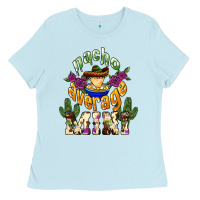 Baby Blue Nacho average mini Mexico Ladies Tee - HowdyJamesFarm