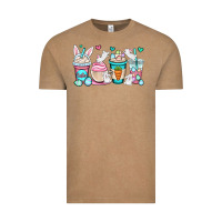 Vintage Coffee Easter bunnies coffee cups Vintage Tee - OliviaCreatesArt