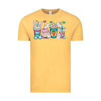 Vintage Mustard Easter bunnies coffee cups Vintage Tee - OliviaCreatesArt