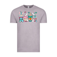 Vintage Zinc Easter bunnies coffee cups Vintage Tee - OliviaCreatesArt