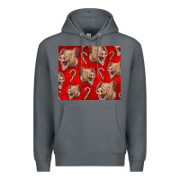 Rock Yorkshire Pig And Candy Cane Premium Hoodie - LillyAllenDesigns