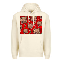 Sandshell Yorkshire Pig And Candy Cane Premium Hoodie - LillyAllenDesigns