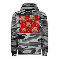 Slate Camo Yorkshire Pig And Candy Cane Premium Hoodie - LillyAllenDesigns