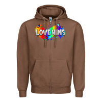 Chestnut love wins pride lgbtq Zipper Hoodie - AdoDesignShop