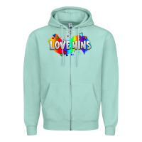 Seafoam love wins pride lgbtq Zipper Hoodie - AdoDesignShop
