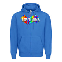 True Royal love wins pride lgbtq Zipper Hoodie - AdoDesignShop