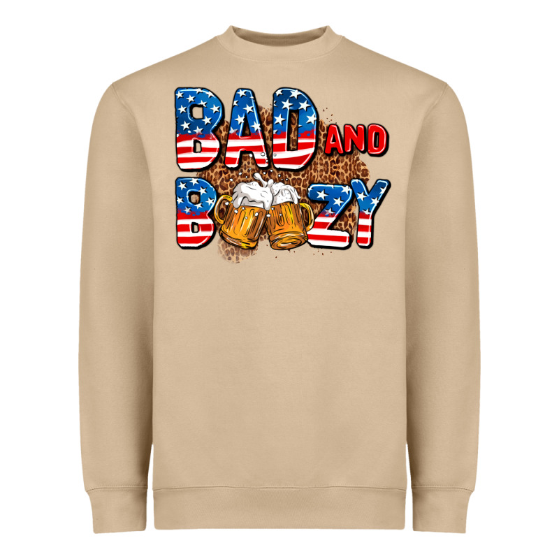 Bad And Boozy Usa Heavyweight Sweatshirt by AdoDesignShop | Teevron