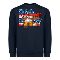 Navy bad and boozy usa Heavyweight Sweatshirt - AdoDesignShop