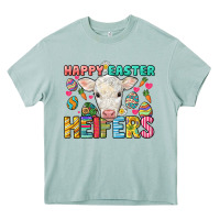 Arona Happy Easter Heifers Easter Day Heavy Core Tee - HowdyJamesFarm