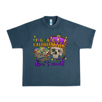 Midnight Navy King cake calories don't count skull Urban Heavy Tee - FaDigitalArtStudio