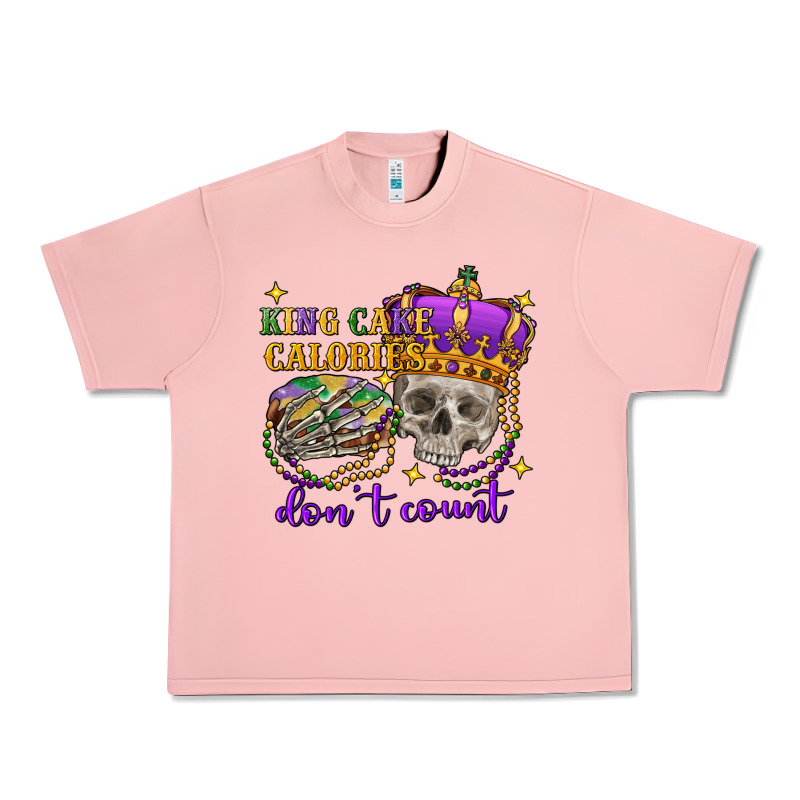 King Cake Calories Don't Count Skull Urban Heavy Tee by FaDigitalArtStudio | Teevron