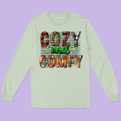 Cozy And Comfy Long Sleeve Tee Designed By Fadigitalartstudio