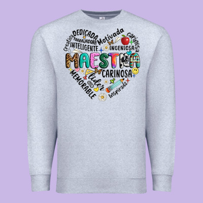 Retro Maestra Word Premium Sweatshirt Designed By Jahusdesignshop