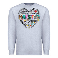 Heather Grey retro maestra word Premium Sweatshirt - JahusDesignShop