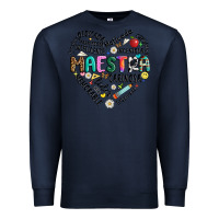 Navy retro maestra word Premium Sweatshirt - JahusDesignShop