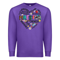 Purple retro maestra word Premium Sweatshirt - JahusDesignShop