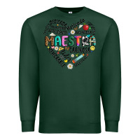 Sports Green retro maestra word Premium Sweatshirt - JahusDesignShop