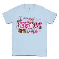 Dusty Blue i am snow cute Classic Tee - CowGirlArtShop
