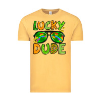 Vintage Mustard St. Patrick's Lucky dude Vintage Tee - OliviaCreatesArt