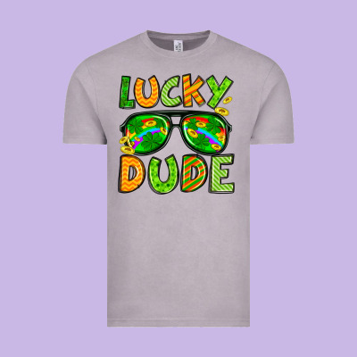 St. Patrick's Lucky Dude Vintage Tee Designed By Oliviacreatesart