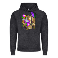 Vintage Black mardi gras skull Vintage Hoodie - FaDigitalArtStudio