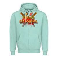 Seafoam softball grandma Zipper Hoodie - AdoDesignShop