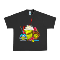 Pigment Black Softball Frappe Coffee Urban Heavy Tee - FaDigitalArtStudio