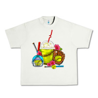 Pistachio Softball Frappe Coffee Urban Heavy Tee - FaDigitalArtStudio