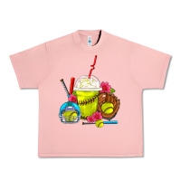 Salmon Softball Frappe Coffee Urban Heavy Tee - FaDigitalArtStudio