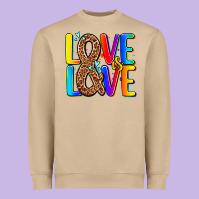 Pride Lgbtqi Love Is Love Heavyweight Sweatshirt Designed By Adodesignshop