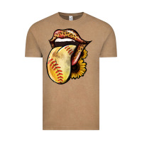 Vintage Coffee Softball Tongue Vintage Tee - Jasminsmagicworld