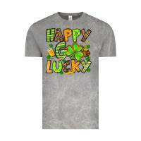 Cloud Rock St. Patrick's Happy go lucky Vintage Tee - OliviaCreatesArt