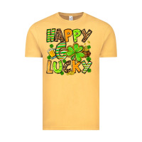 Vintage Mustard St. Patrick's Happy go lucky Vintage Tee - OliviaCreatesArt