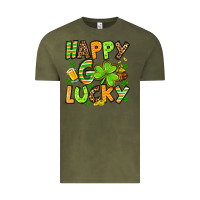 Vintage Olive St. Patrick's Happy go lucky Vintage Tee - OliviaCreatesArt