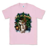 Bubblegum Pink let it snow Classic Tee - CowGirlArtShop
