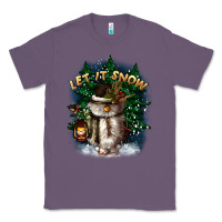Lavender let it snow Classic Tee - CowGirlArtShop