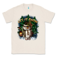 Natural let it snow Classic Tee - CowGirlArtShop