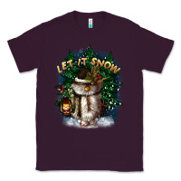 Plum let it snow Classic Tee - CowGirlArtShop
