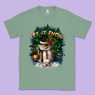 Let It Snow Classic Tee Designed By Cowgirlartshop
