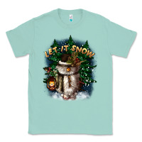 Seafoam let it snow Classic Tee - CowGirlArtShop