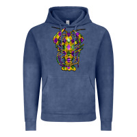 Vintage Denim mardi gras crawfish Vintage Hoodie - FaDigitalArtStudio
