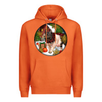 Carrot hampshire sow pig christmas Premium Hoodie - LillyAllenDesigns