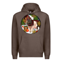 Coffee hampshire sow pig christmas Premium Hoodie - LillyAllenDesigns