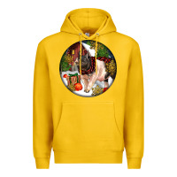 Lemon hampshire sow pig christmas Premium Hoodie - LillyAllenDesigns