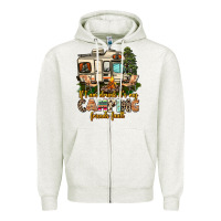 Oatmeal Heather if i am drunk its my camping friends fault Zipper Hoodie - AdoDesignShop