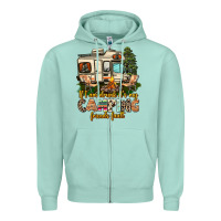 Seafoam if i am drunk its my camping friends fault Zipper Hoodie - AdoDesignShop