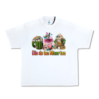 White Mexican Día De Los Muertos Coffee Cups Urban Heavy Tee - FaDigitalArtStudio