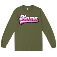 Army Green Mama Leopard Long Sleeve Tee - RanaPortraitStore