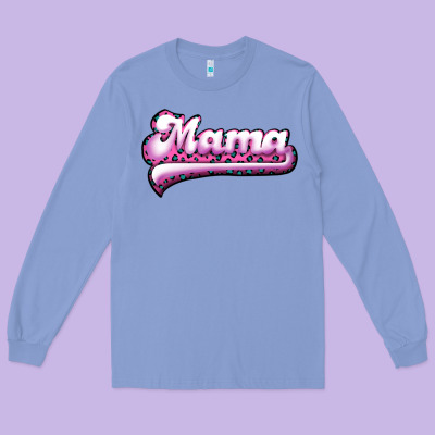 Mama Leopard Long Sleeve Tee Designed By Ranaportraitstore